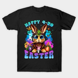 Happy 420 Easter Funny Smoking Easter Bunny T-Shirt